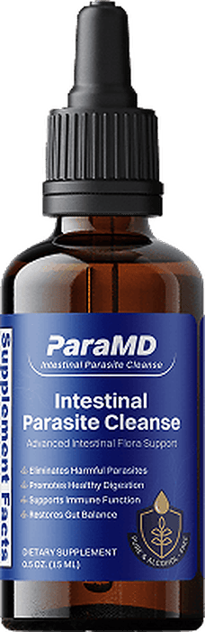 ParaMD Intestinal Parasite Cleanse Drops bottle, 0.5 fl oz dietary supplement